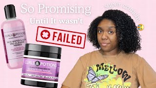 Well... This Didn't Go As Planned 😵‍💫 | Curls & Potions Wash & Go
