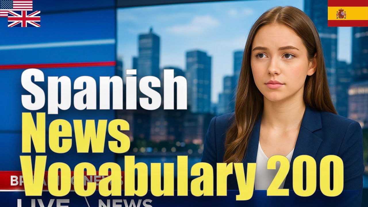 Spanish News Vocabulary 200 | Passive listening | Must-Know | with hiragana