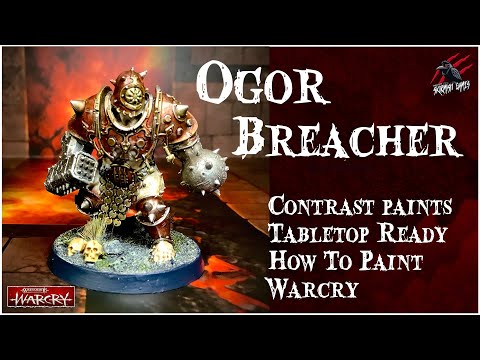 HOW TO PAINT IRON GOLEM WITH CONTRAST PAINTS - Ogor Breacher - Warcry Easy Beginner Tabletop Ready