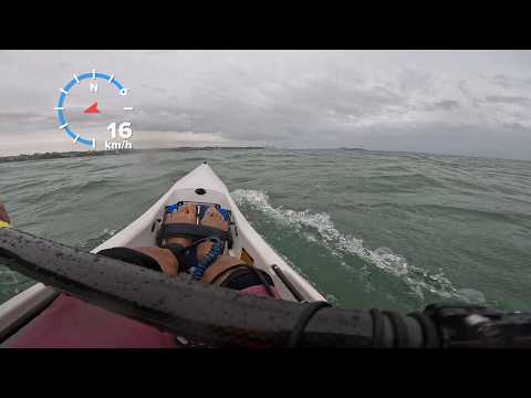 Surfski downwind