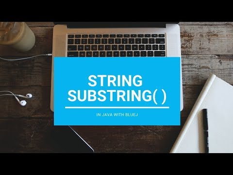 Substring In String Core Java With Bluej