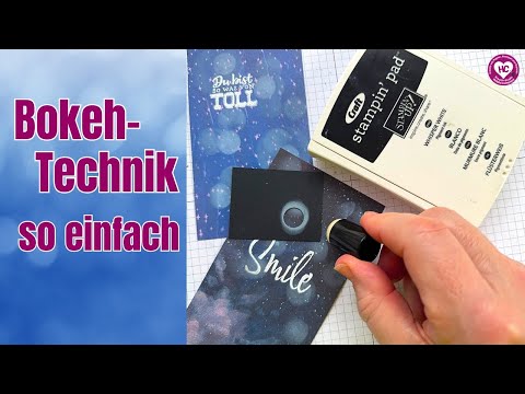 👉 Bokeh-Technik einfach erklärt – mit Stempelkissen & Schwämmchen tolle Effekte zaubern!