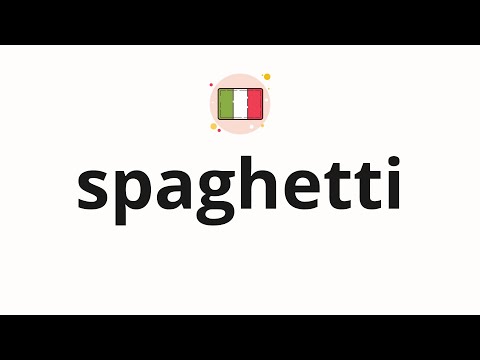 How to pronounce spaghetti