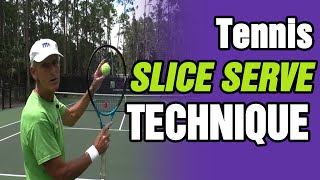 Best Tennis Slice Serve Technique - Tom Avery Tennis