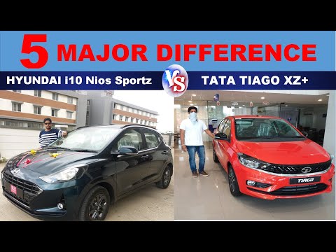 HYUNDAI i10 Nios Sportz VS TATA Tiago XZ+ || SHIBA SMART TECH