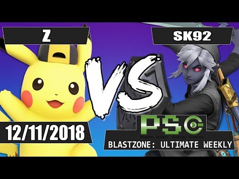 PSG Blastzone: Z (Pikachu) vs SK92 (Link/Mewtwo) - Losers Qtrs