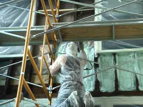 Spray Foam Insulation to Walls of a House From the Outside in Endwell, NY
