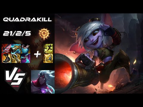 BOTTOM Tristana vs Varus [QUADRAKILL] - NA Grandmaster Patch 25.S3.1