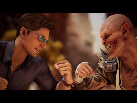 Mortal Kombat 1 - Johnny Cage vs Baraka | All Intro/Interaction Dialogues 