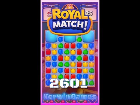 Royal Match Level 2601 - No Boosters Gameplay
