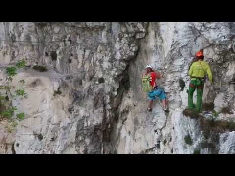 Sentiero dei banditi - Gardasee. Mittlere Schlüsselstelle