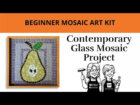 Beginner Mosaic Art Kit: Contemporary Glass Mosaic Project