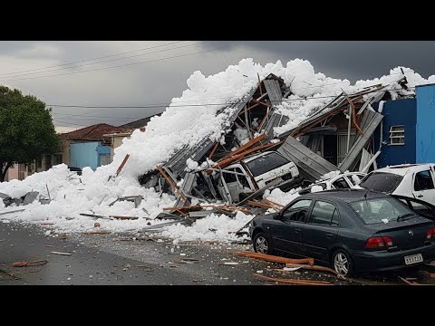 Violent hailstorm hits Paraná, Brazil — Campo Mourão and Entre Rios suffer massive damage