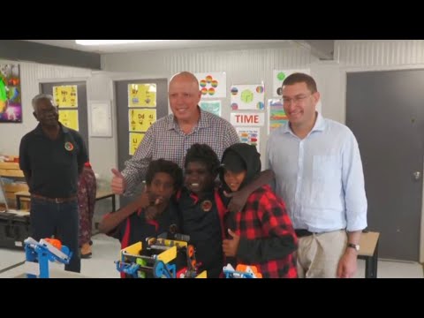 Peter Dutton visits school and speaks with local leaders in Arnhem Land