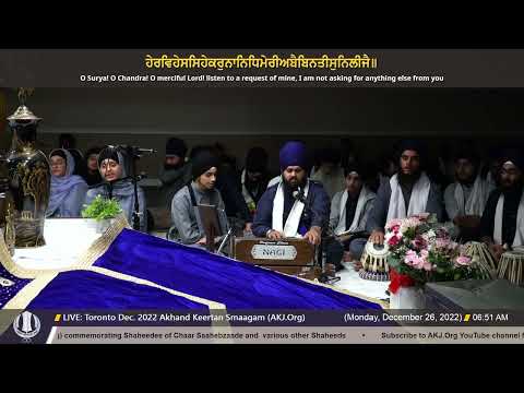 029 Bhai Amitoj Singh Jee Toronto at Toronto Dec  2022 Akhand Keertan Smaagam