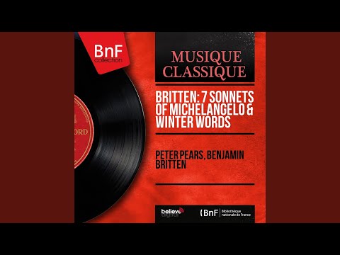 Winter Words, Op. 52: No. 2, Midnight on the Great Western "The Journeying Boy"