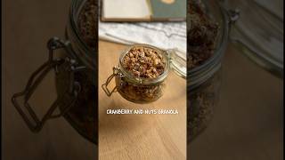 Cranberry and nuts granola😋 recipe is in description📌 #granolarecipe #granola