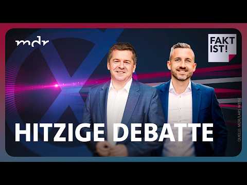 Sven Schulze (CDU) und Ulrich Siegmund (AfD) im direkten Duell | Fakt ist! | MDR