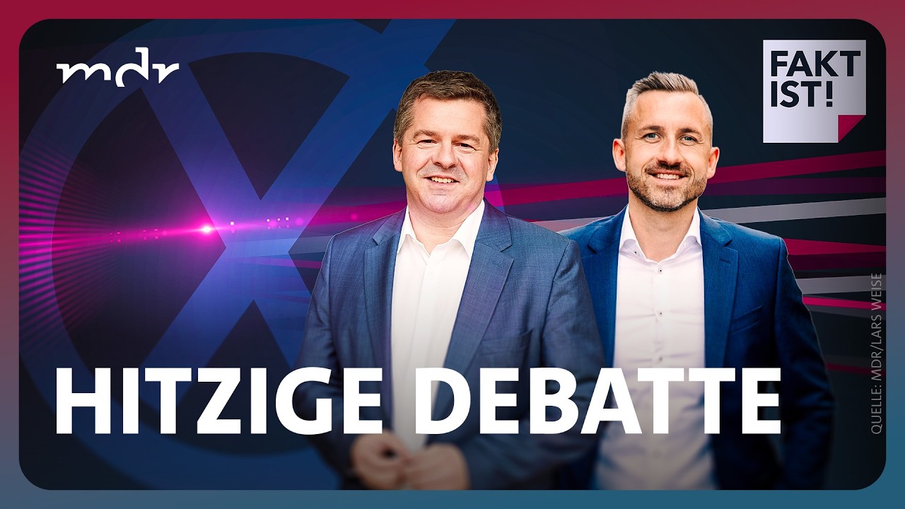 Sven Schulze (CDU) und Ulrich Siegmund (AfD) im direkten Duell | Fakt ist! | MDR