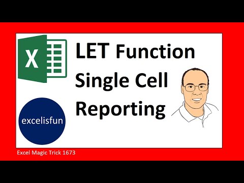 LET Function for Dynamic Reporting in Single Cell Excel Magic Trick 1673
