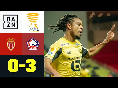 Osimhen & Joker Remy schießen Monaco aus dem Pokal: AS Monaco - Lille 0:3 | Coupe de la Ligue | DAZN