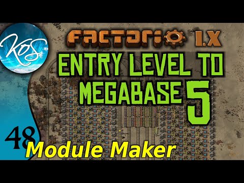 Factorio 1.X Entry Level to Megabase 5 - 48 - MODULE FACTORY - Guide, Tutorial