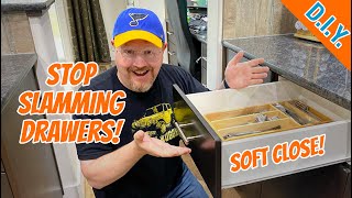 How To Make Your Drawers Soft Close - Cheap And Easy!