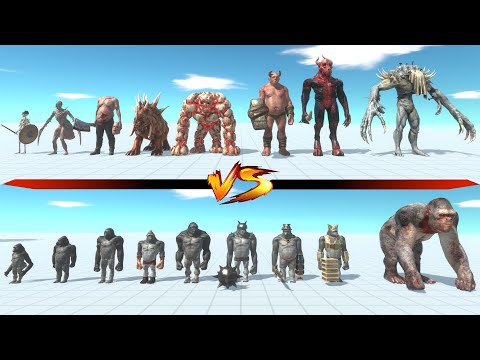 INFERNALS vs MUTANT PRIMATES - Animal Revolt Battle Simulator