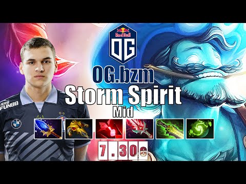 Storm Spirit Mid | OG.bzm | AGHANIM STORM SPIRIT 19 KILLS SO BROKEN | 7.30e Gameplay Highlights