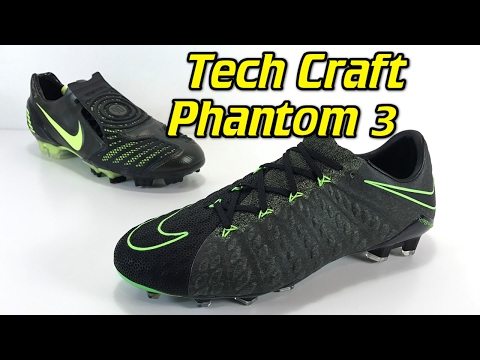 Tech Craft Nike Hypervenom Phantom 3 Low-Cut (Black/Electric Green) - One Take Review + On Feet