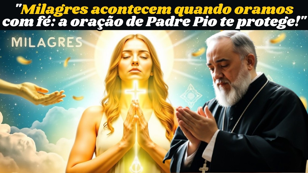 PADRE PIO:A ORAÇÃO QUE INVOCA MILAGRES E PROTEGE DE TODO MAL!