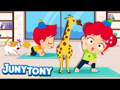 Animal Yoga | Do the Animal Pose | Yoga At Home for Kids | Playtime Songs for Kids | JunyTony