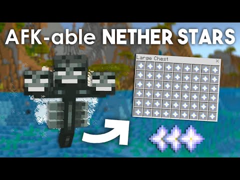 AFK Wither/Nether Stars Farm in Minecraft Bedrock 1.21! (MCPE/Xbox/PS4/Nintendo Switch/Windows10)