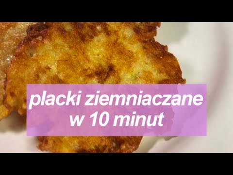 Potato pancakes in 10 minutes - a simple recipe