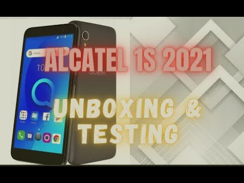 Alcatel 1S 2021 - short Unboxing and Testing video