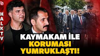 30 AĞUSTOS TÖRENİ ÖNCESİ REZALET! Kaymakam ve koruma memuru herkesin g