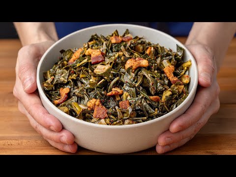 Dashi-Braised, Kimchi-Finished Collard Greens: A Southern Soul Food Upgrade with Double Umami