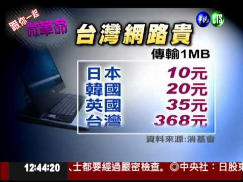 台灣上網"貴鬆鬆" 比日本多36倍!