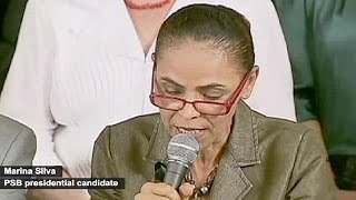 Brasil: Marina Silva oficializa candidatura à presidência