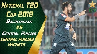 Central Punjab Wickets | Balochistan vs Central Punjab | National T20 Cup 2019