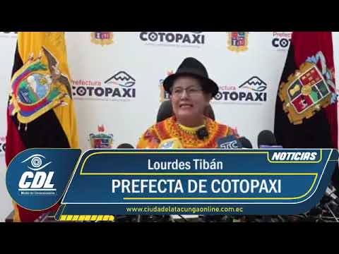 Prefecta de Cotopaxi Lourdes Tibán se pronuncia sobre la llegada de Daniel Noboa  Azin a Latacunga.
