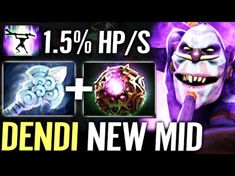 🔥 Dendi Witch Doctor NEW MID Octarine + Wind Waker — 1.5% Max HP as Heal/Damage per Sec Dota 2 Pro