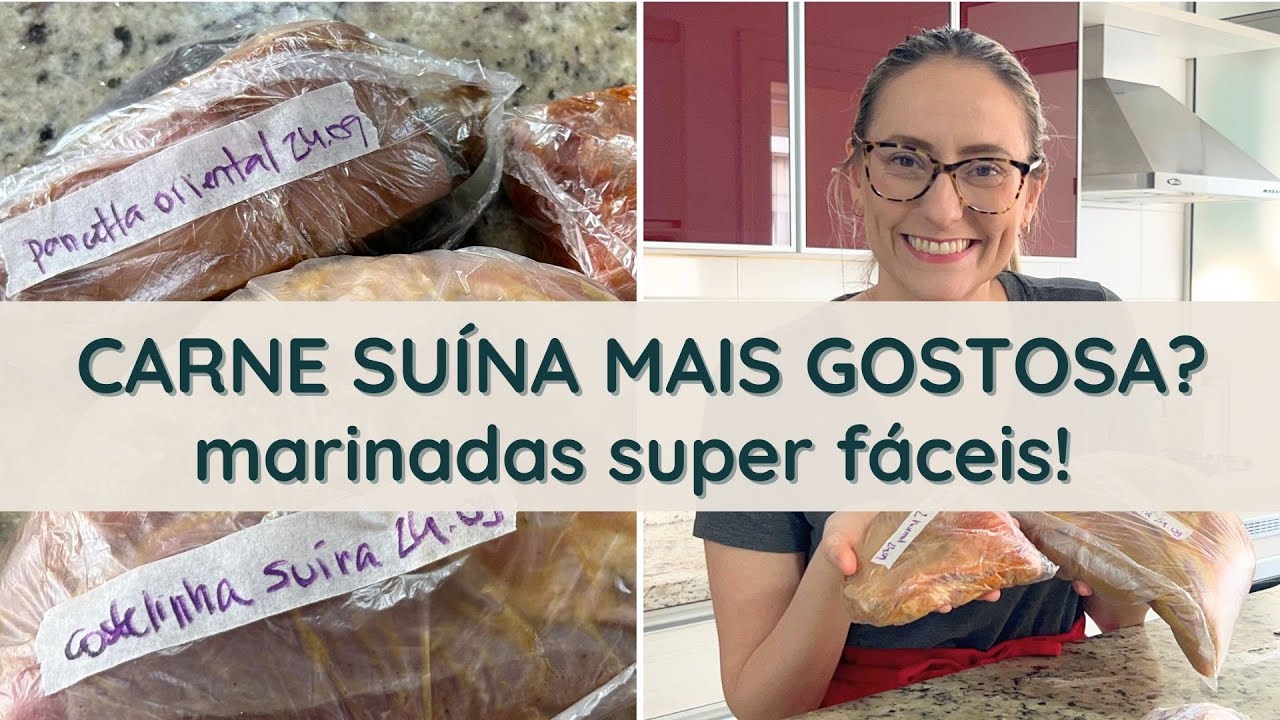 3 MARINADAS PARA CARNE SUÍNA | Como temperar carne suína | 3 temperos diferentes e super fáceis