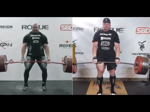 ADAM BISHOP VS JF CARON 400KG DEADLIFT FOR REPS | WUS FEATS OF STRENGTH