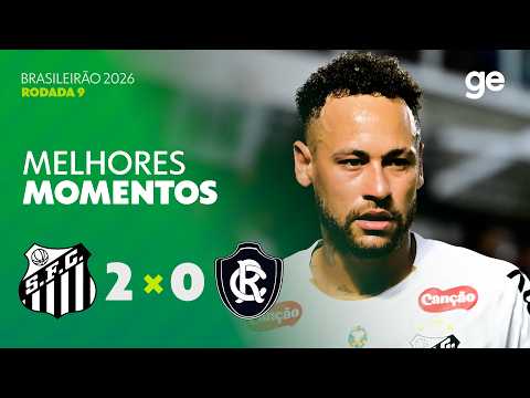 Gols e lances de Santos x Remo
