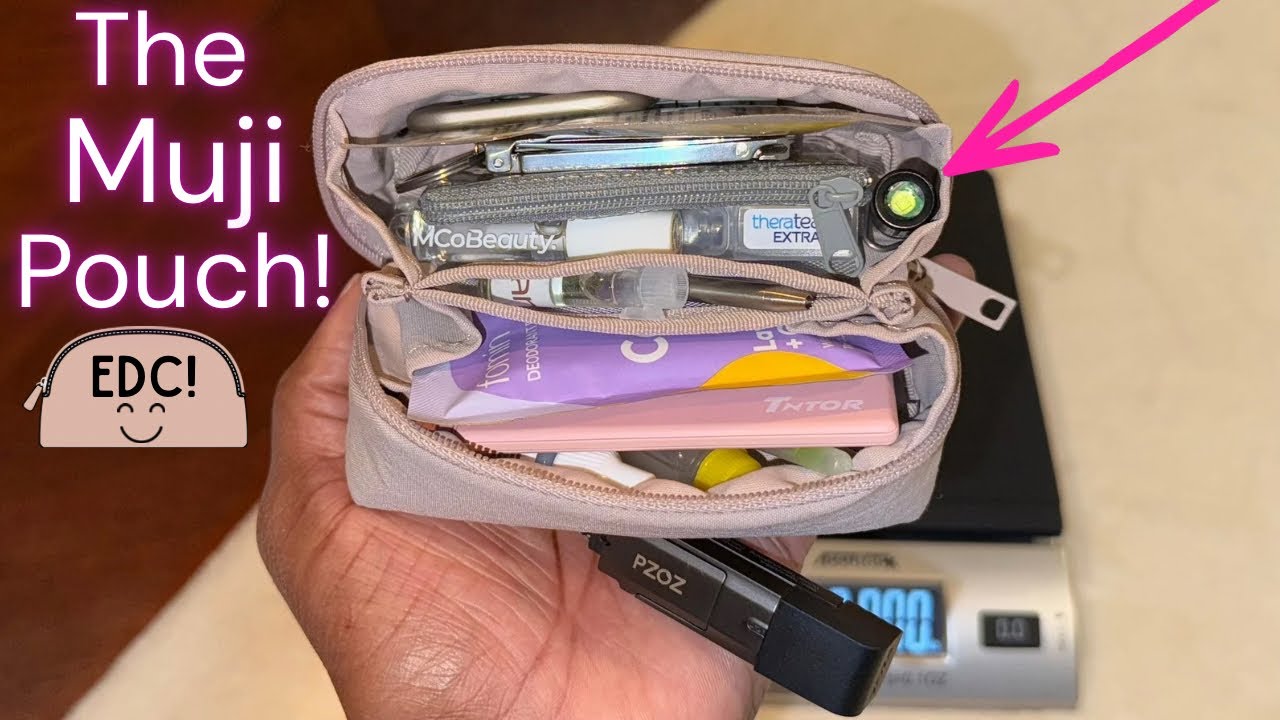 What’s in my Tiny Bag?! 💕 Muji Pouch EDC Essentials! WIMB!? 👜💕