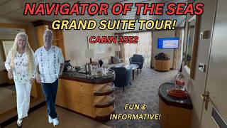 Royal Caribbean's Navigator of the Seas Grand Suite Tour! Cabin 1552! Fun and Informative Review!