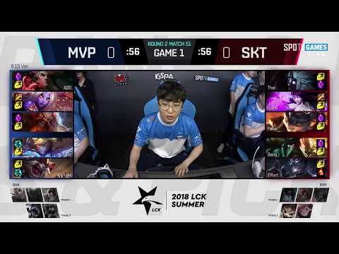 SKT vs MVP HIGHLIGHTS ALL GAMES LCK Summer 2018 Week 5 Day 1 SK Telecom T1 vs MVP FULL SERIES
