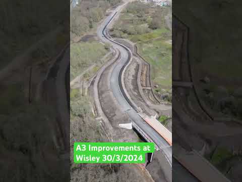A3 Wisley improvement update - March 30th 2024 new Wisley Road and Bridge and RHS access