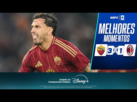 Gols e lances de Roma x Milan